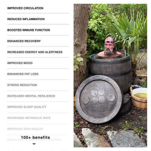 The Wim Hof Icebarrel XL ice bath benefits